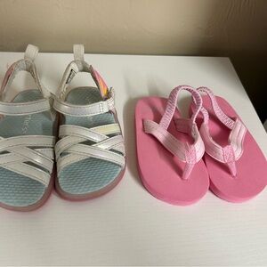 Carter's Pink and White Kids Sandals Set